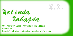 melinda kohajda business card